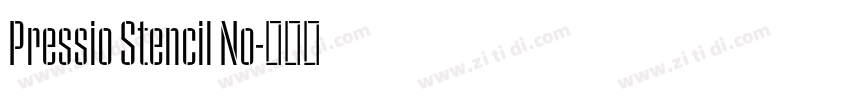 Pressio Stencil No字体转换 Pressio Stencil No字体转换